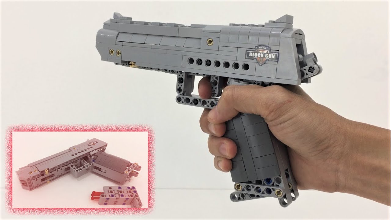 Desert Eagle Block Toy Gun That Shoot 2nd | Not LEGO | China Cada EE Brand