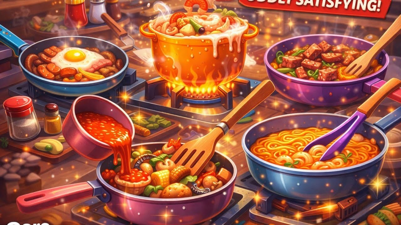 Crazy Kitchen Set Cooking ASMR | Satisfying Food Prep & Relaxing Gameplay (Android/iOS)
