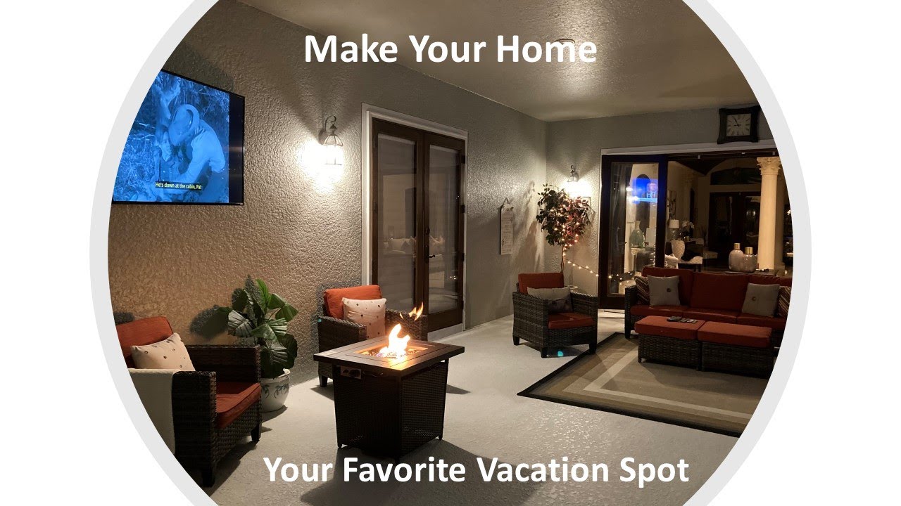 Patio and Pool  |  Make Your Own Resort Location  #patio  #pool  #spa  #kingscasa