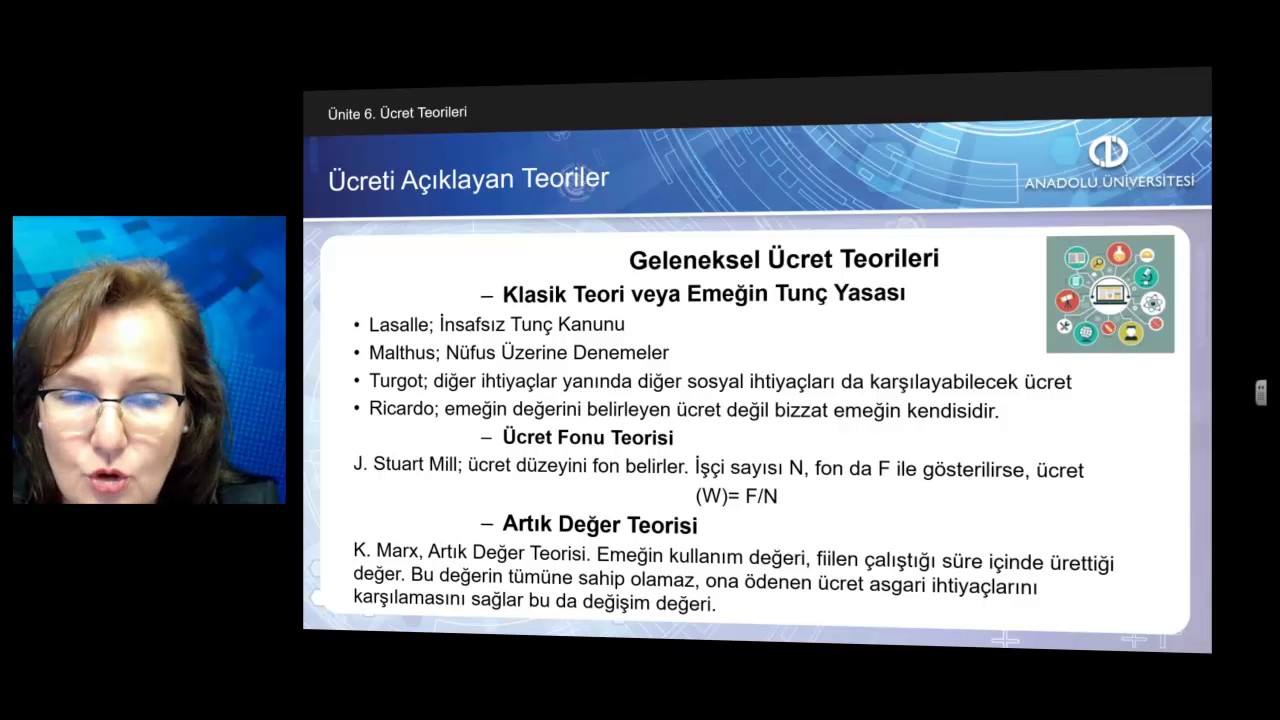 ÇALIŞMA EKONOMİSİ I - Ünite6 Özet