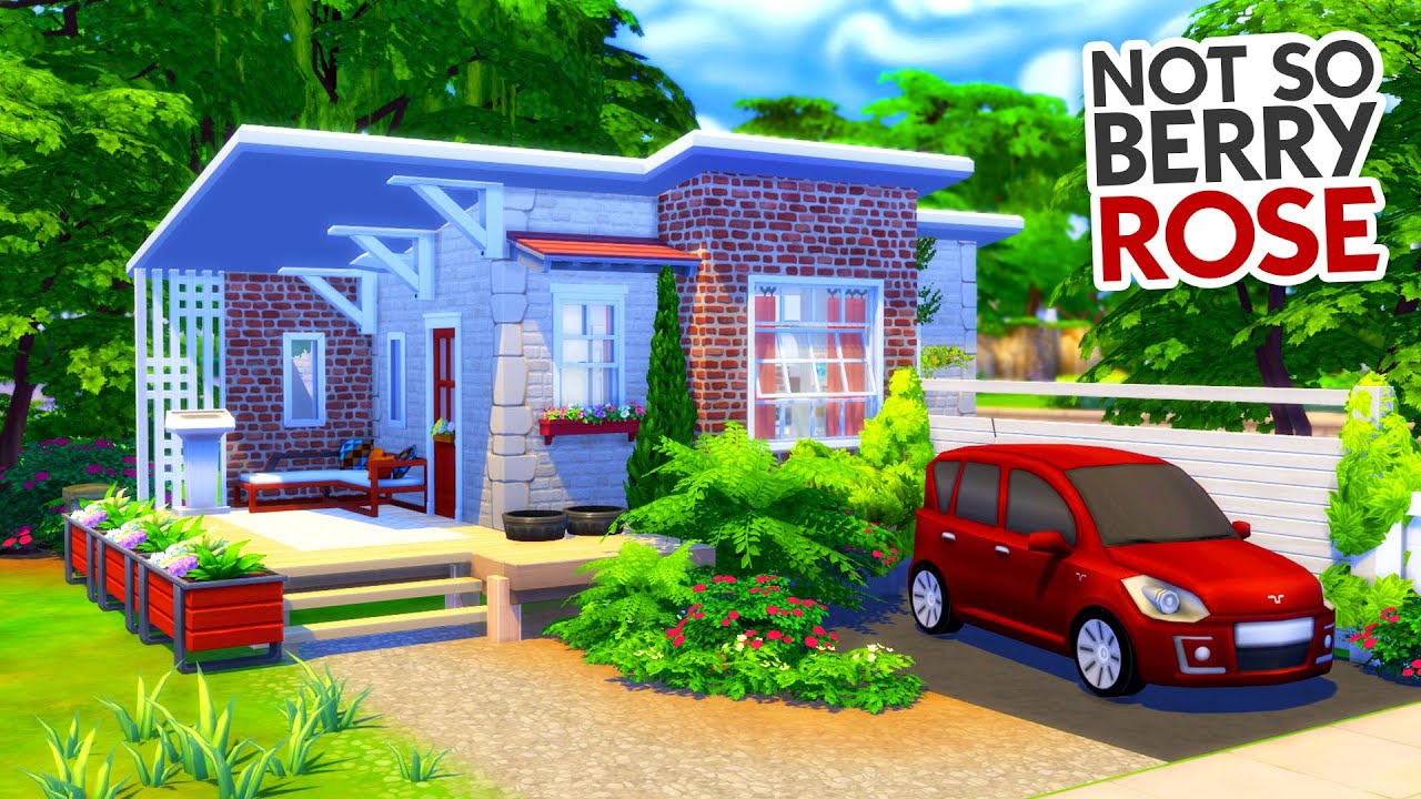 Not So Berry Tiny House: Rose 🌹 // Sims 4 Speed Build