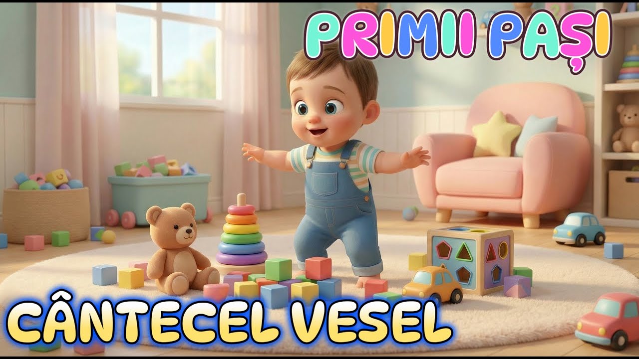Primii pași ai lui Bebe 🎶 |  Cântec educativ pentru copii 2–4 ani  | ❤️ Bebelin