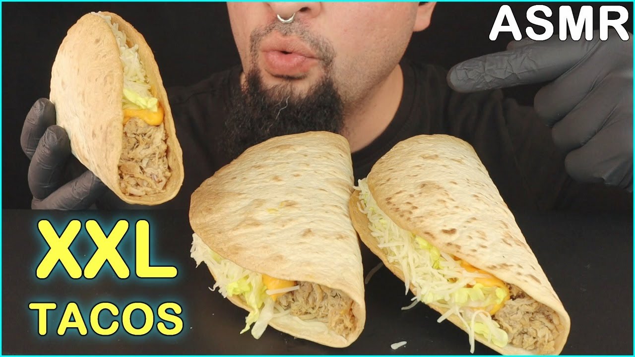 [ASMR] PULLED PORK XXL TACOS MUKBANG (No Talking) Crunchy EATING SOUNDS