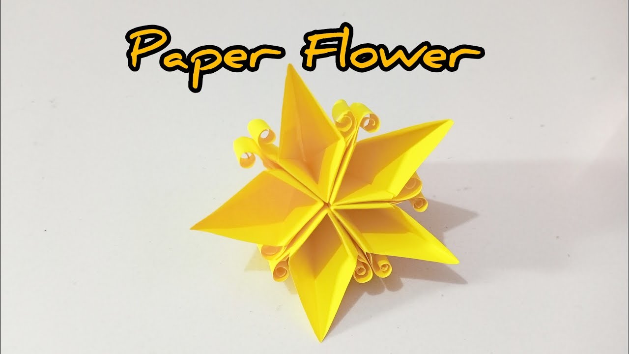 Membuat bunga dari kertas origami yang sangat mudah 