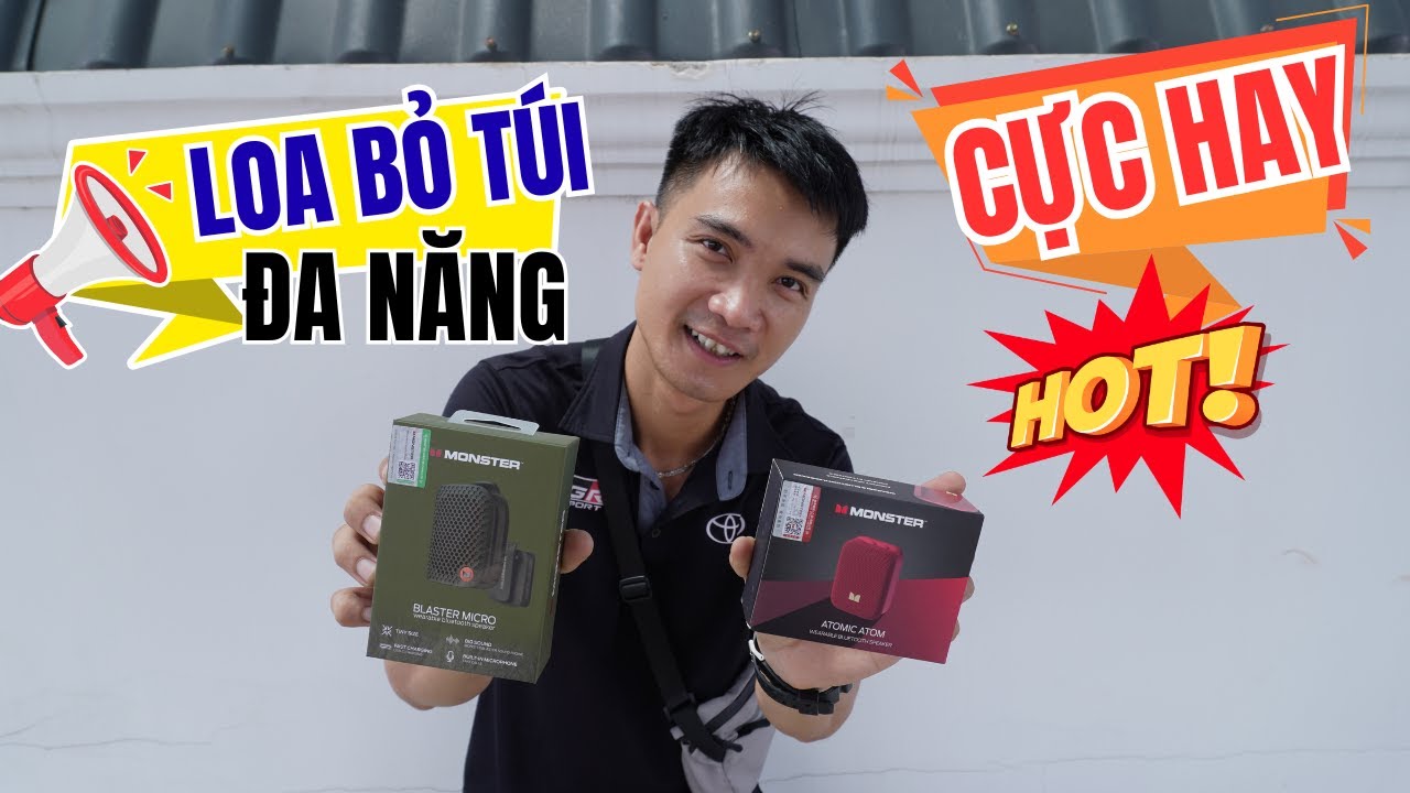 Monster Blaster Micro Và Atomic Atom - Loa Mini Siêu Nhỏ Gọn