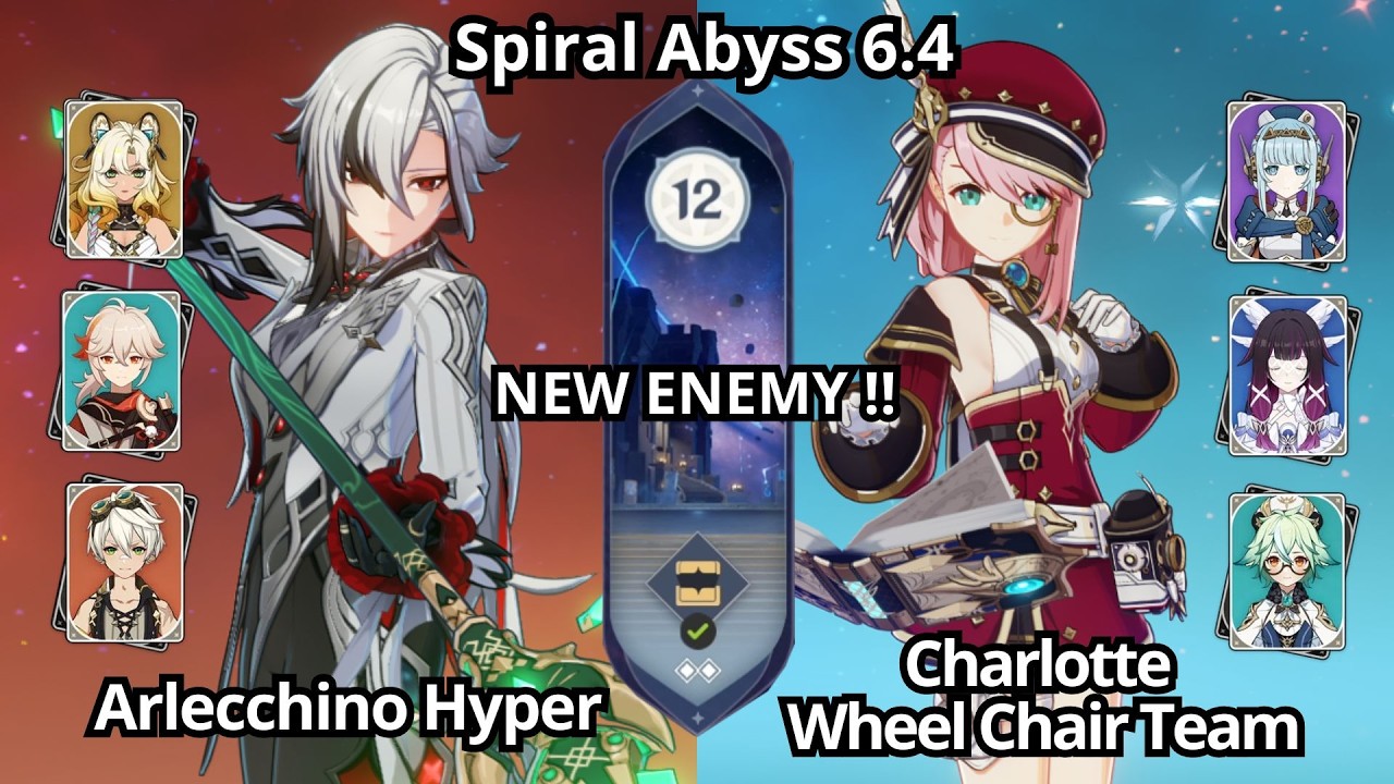 NEW !! C0 Arlecchino Hypercarry & C6 Charlotte Columbina - Spiral Abyss Floor 12 Genshin Impact 6.4