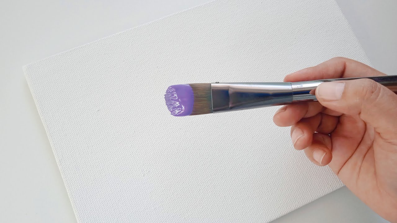 Flower Path to the Lake / Acrylic Painting for Beginners