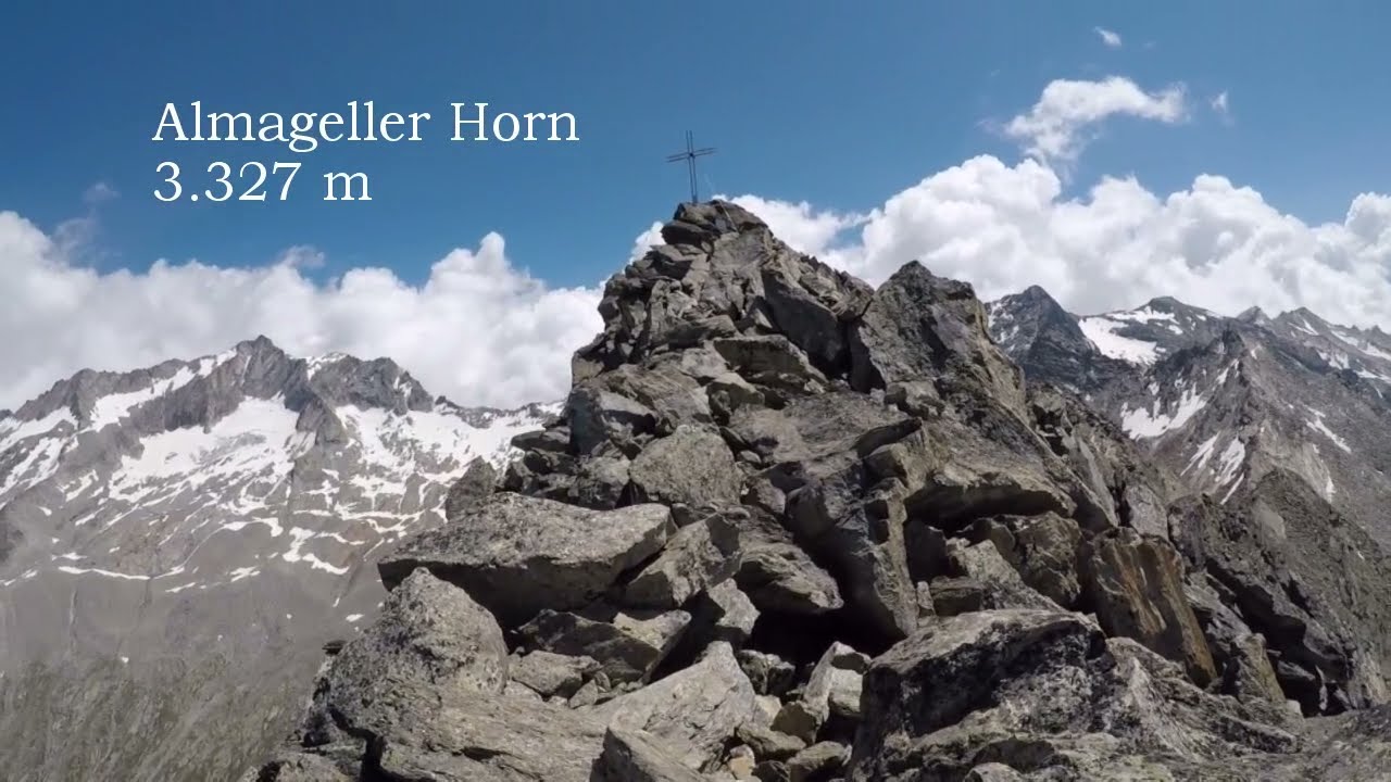 Almagellerhorn - Schöner Aussichtsgipfel mit sehr kleiner Klettersteigeinlage