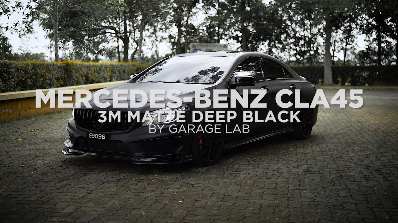 Mercedes-Benz CLA45 - 3M 1080 Matte Deep Black - Garage Lab