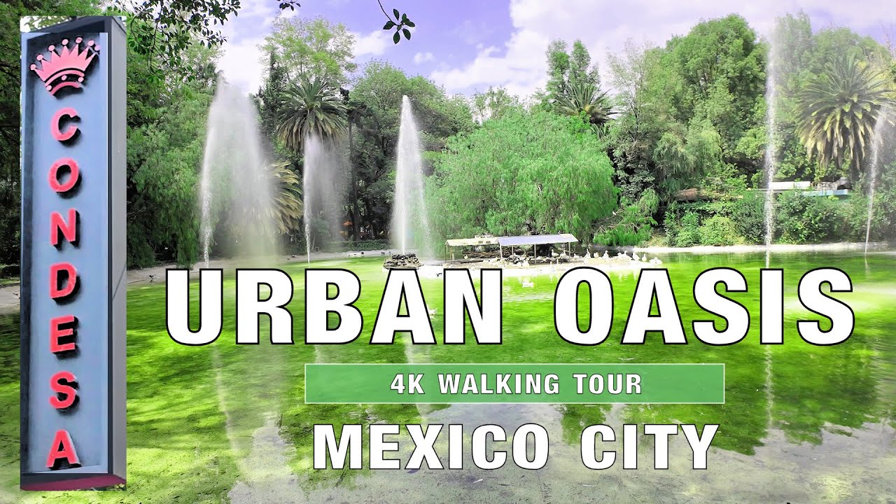 Experience a Peaceful Escape in Mexico City | Parks of La Condesa | 4K Walking Tour