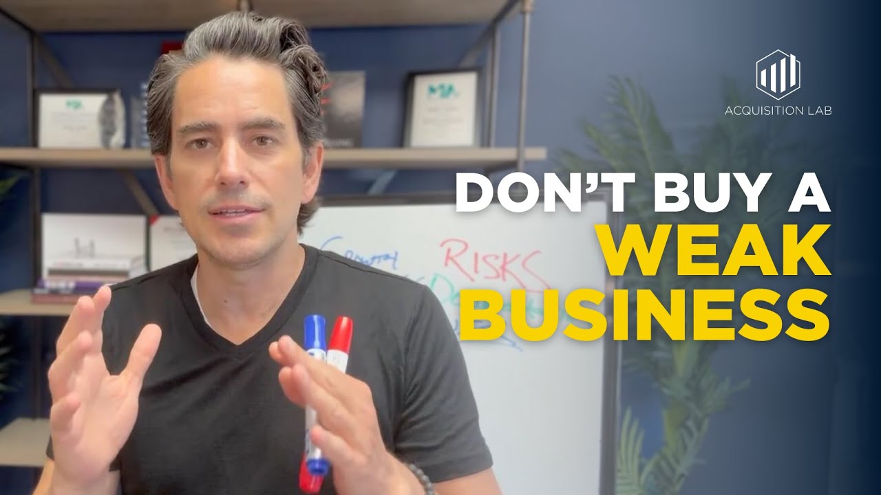 Don't Buy a Weak Business (Infrastructure Ladder)