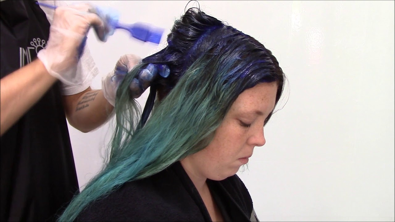 Blue Hair With Darker Roots   Jayhair