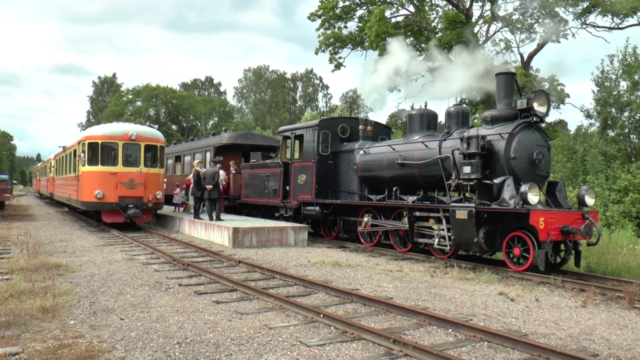 Lennakatten Upsala-Länna Jernväg museum railroad in breathtaking landscape Sweden 2016