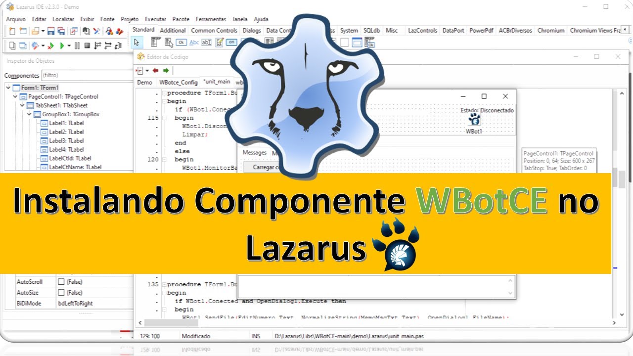 Instalando WBotCE no Lazarus 2.3.0