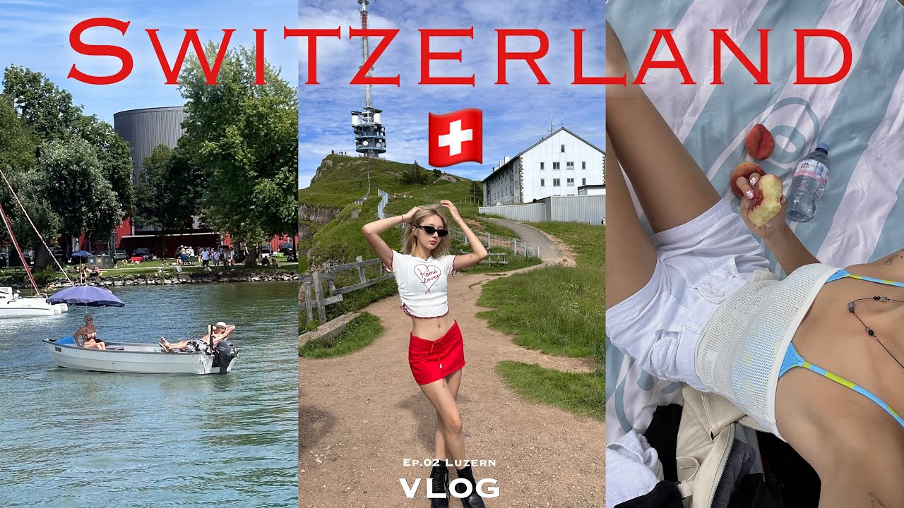 VLOG🇨🇭 루체른 호수에서 수영하기, 취리히 구경, 오스트리아 인스부르크까지 야무지게 다녀오기! | Sebin in Switzerland