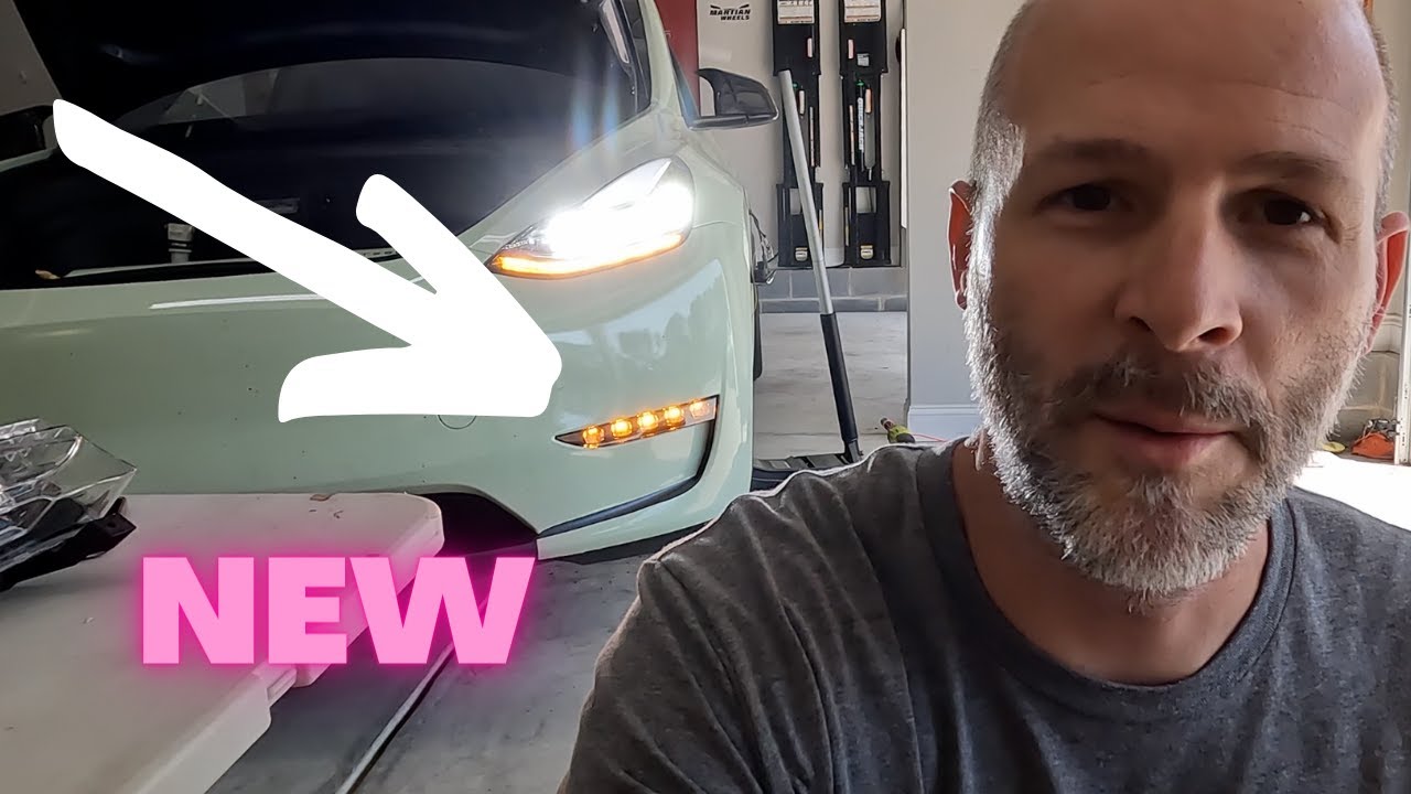 НОВАЯ Tesla Model Y и 3 противотуманных фары