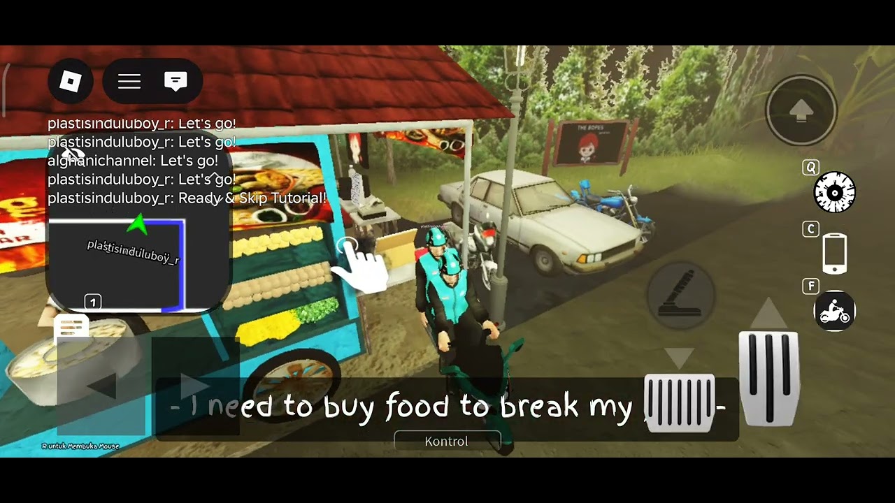 Ngabuburit Roblox bakso malang ojol#2