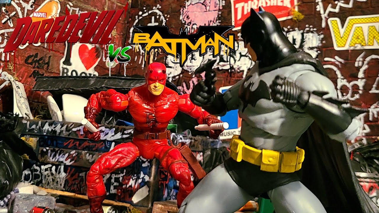 Сорвиголова против Бэтмена. Покадровая анимация 2025!🗣🔥🔥