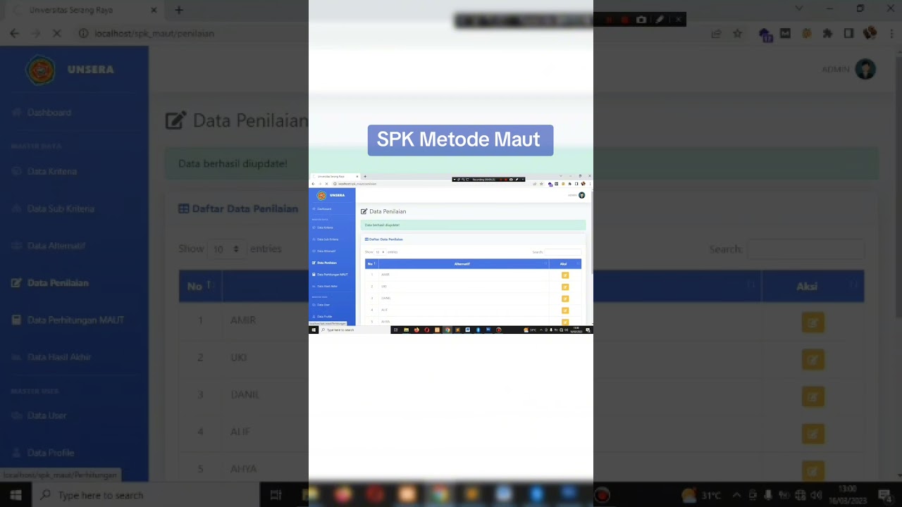 SPK Metode Maut #softwareenginer #teknikinformatika #anakit #jasapembuatanaplikasi
