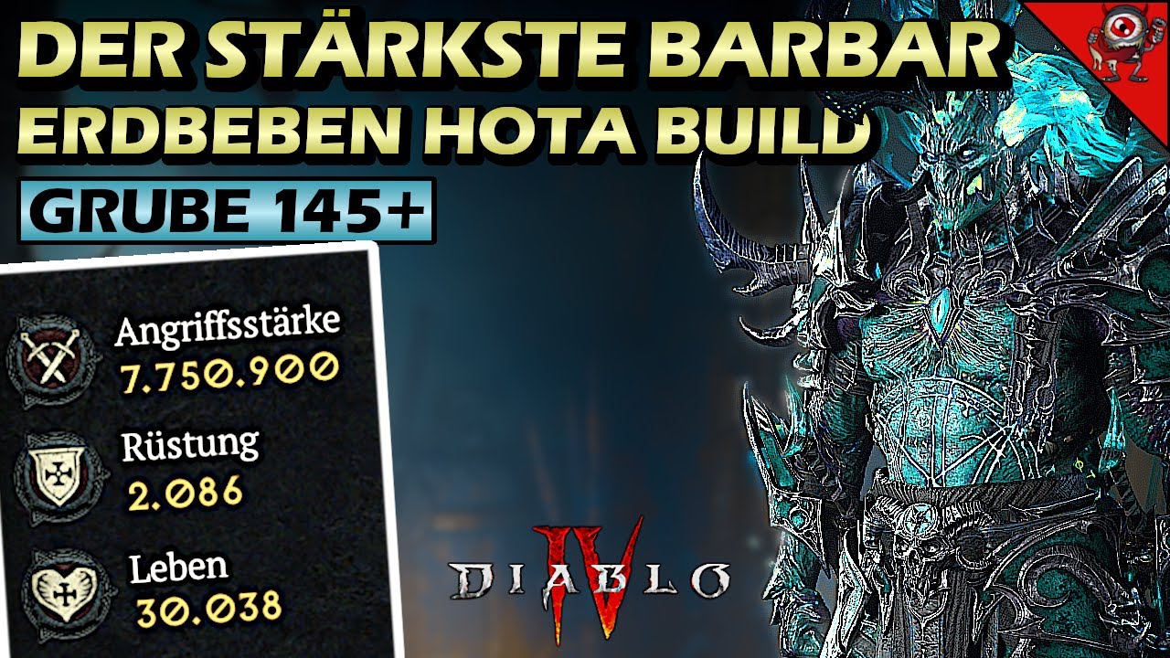 Der STÄRKSTE Barbar in Season 7 - ERDBEBEN HOTA Build Guide für das Endgame - Diablo 4