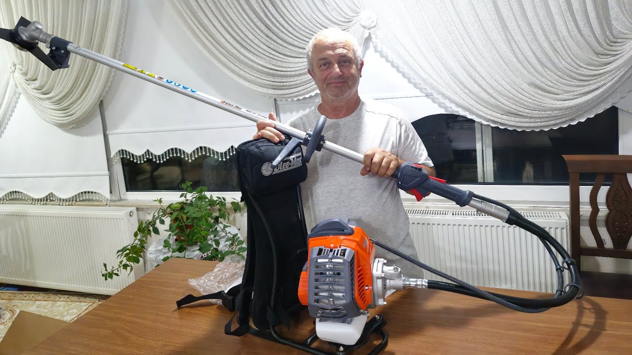Oleo-Mac 500BT eur5 motor tırpanı.                                      Kutu açılışı ve kurulumu.