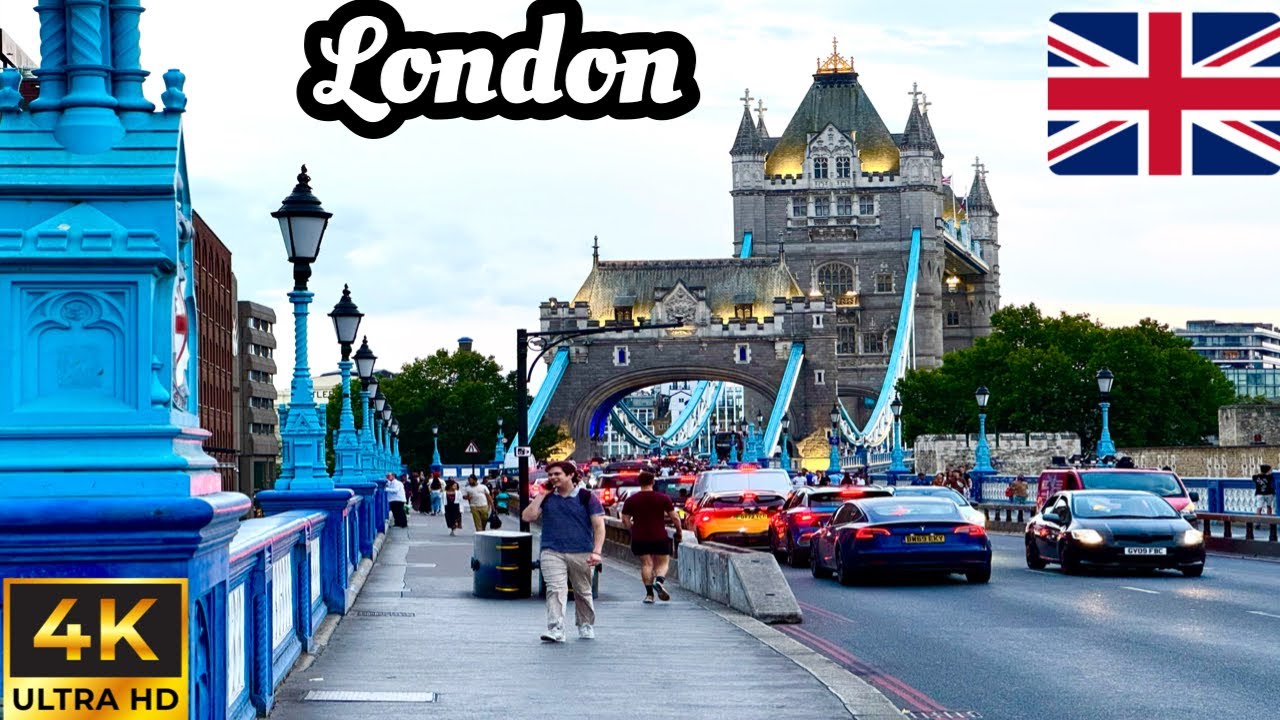 4K London City Tour 2026 - SUMMER LONDON 4K HDR Virtual Walking Tour around the city