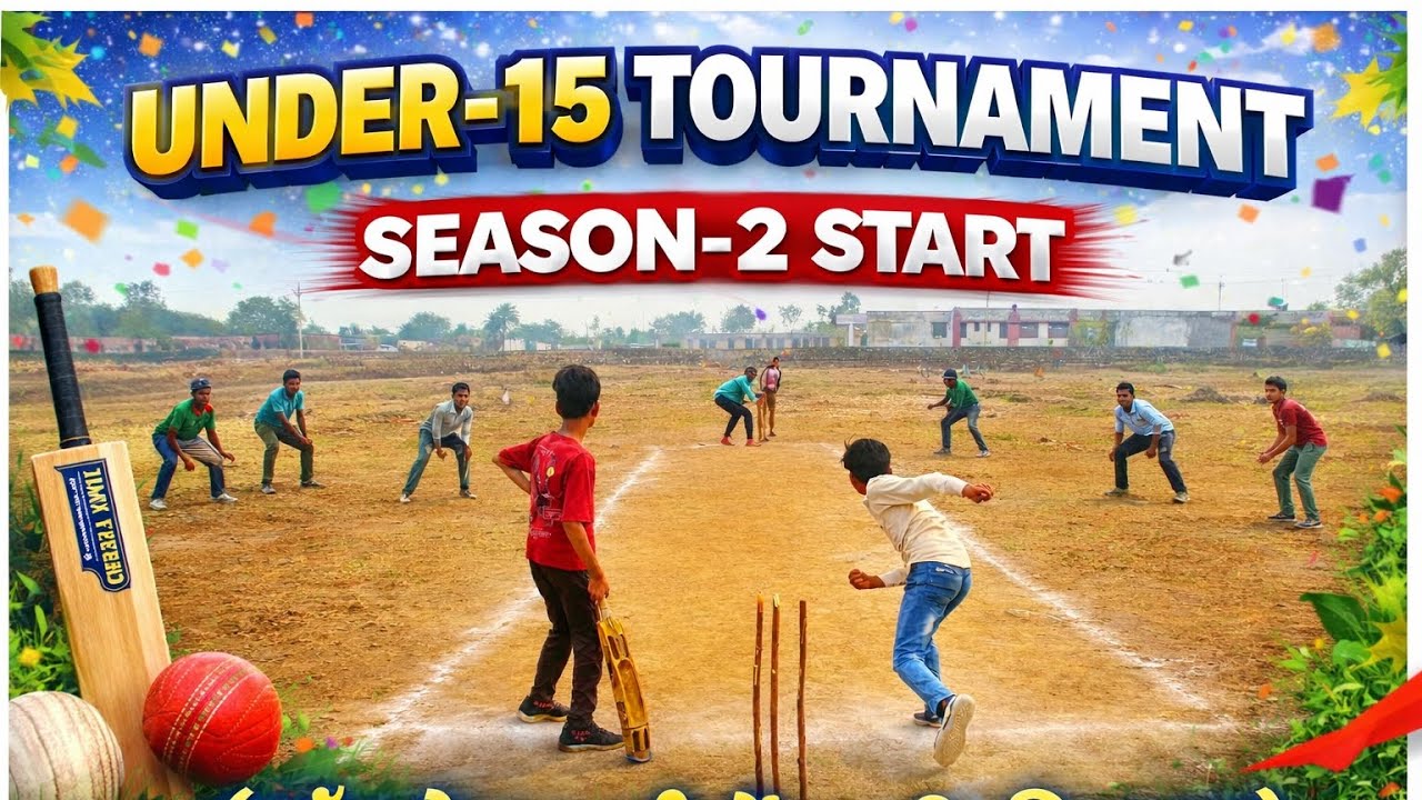 Under-15 tournament season-2 start || Gao ke bachho me khushi ki leher || 15 year children's allowed