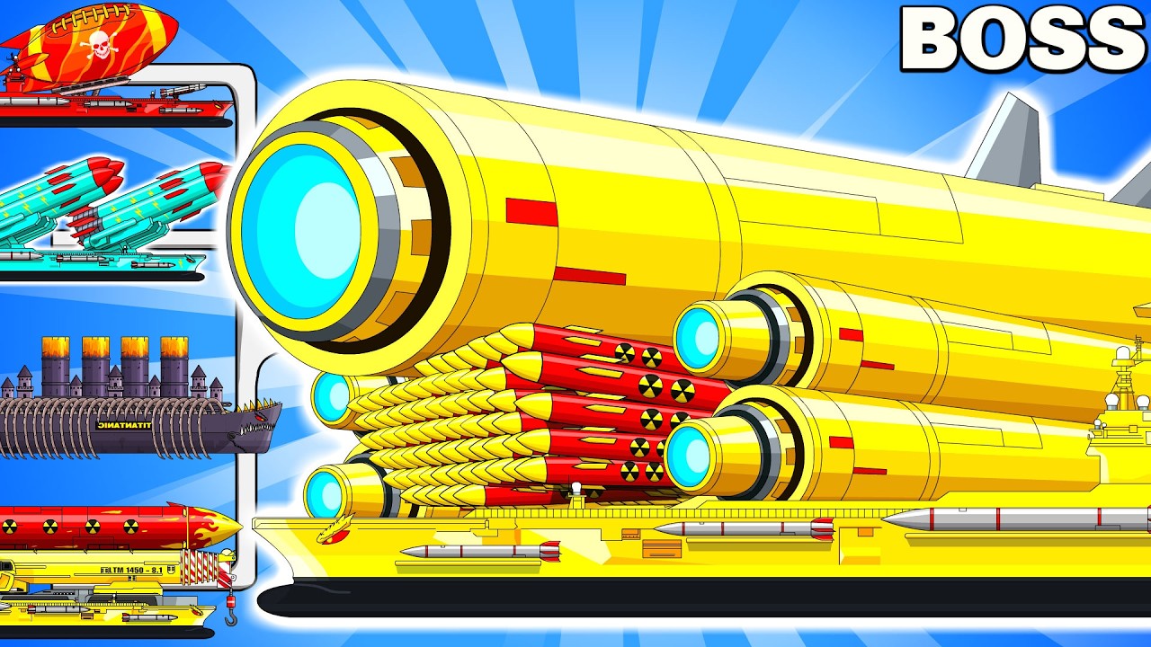 The UPGRADED Missile Titan SUPER ROCKETS COMBINED WITH ABYSSAL CRUISER vs MEGA BOSS