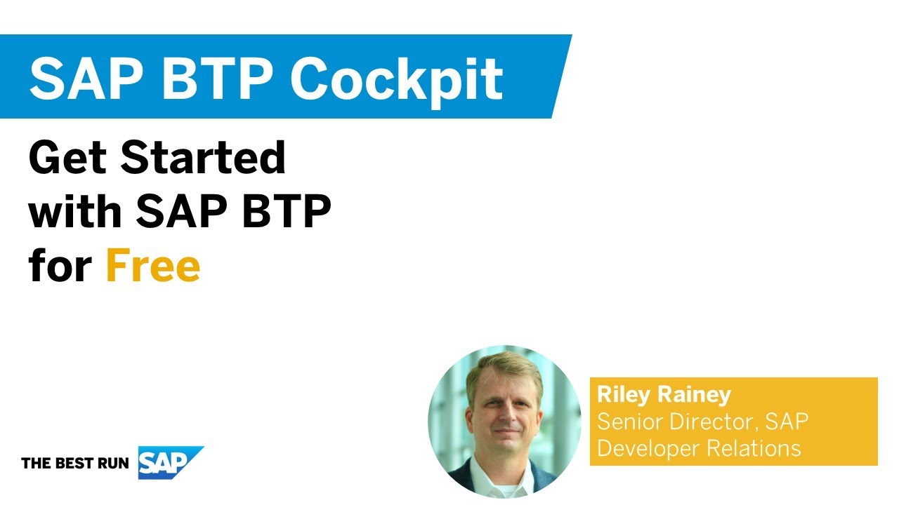 Пульт управления SAP BTP: начало работы с SAP BTP