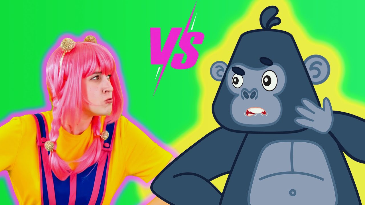 Big Hamster, Strong Lion, Smart Monkey & Fast Turtle | D Billions Kids Songs