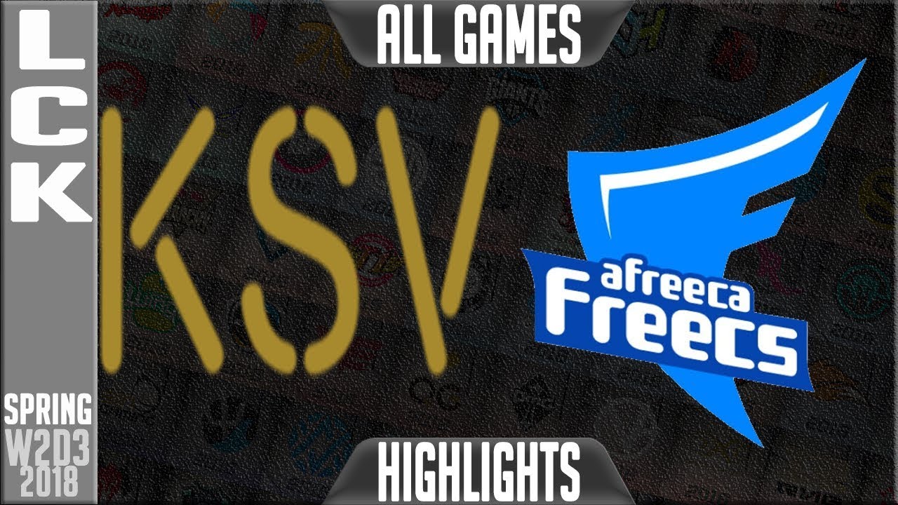 KSV vs AFS Highlights ALL GAMES | LCK Spring 2018 S8 W2D3 | KSV vs Afreeca Freecs Highlights
