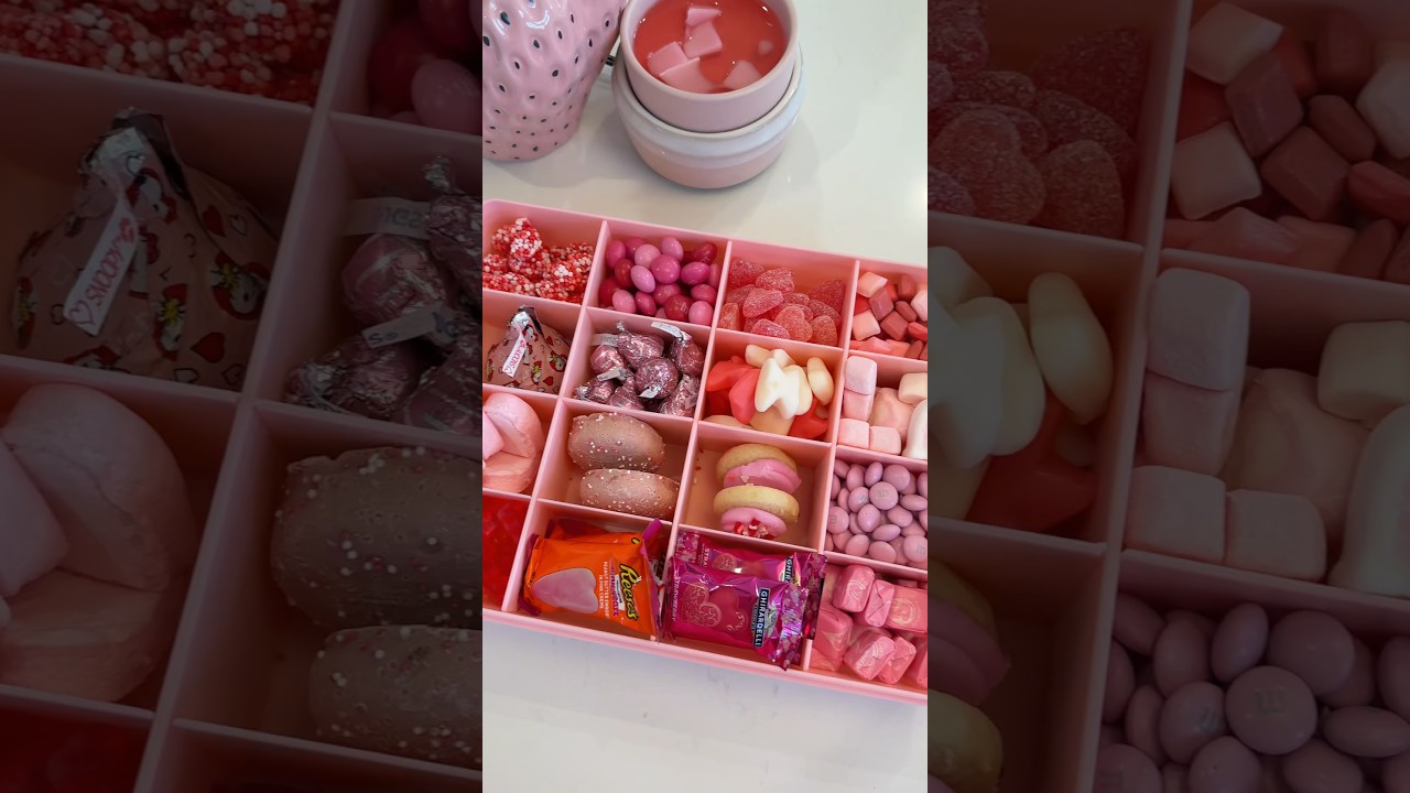 *asmr* pink snack box restock 💞💕💗 #asmrsounds #asmr #pink #restock #snackbox #snacks #candy