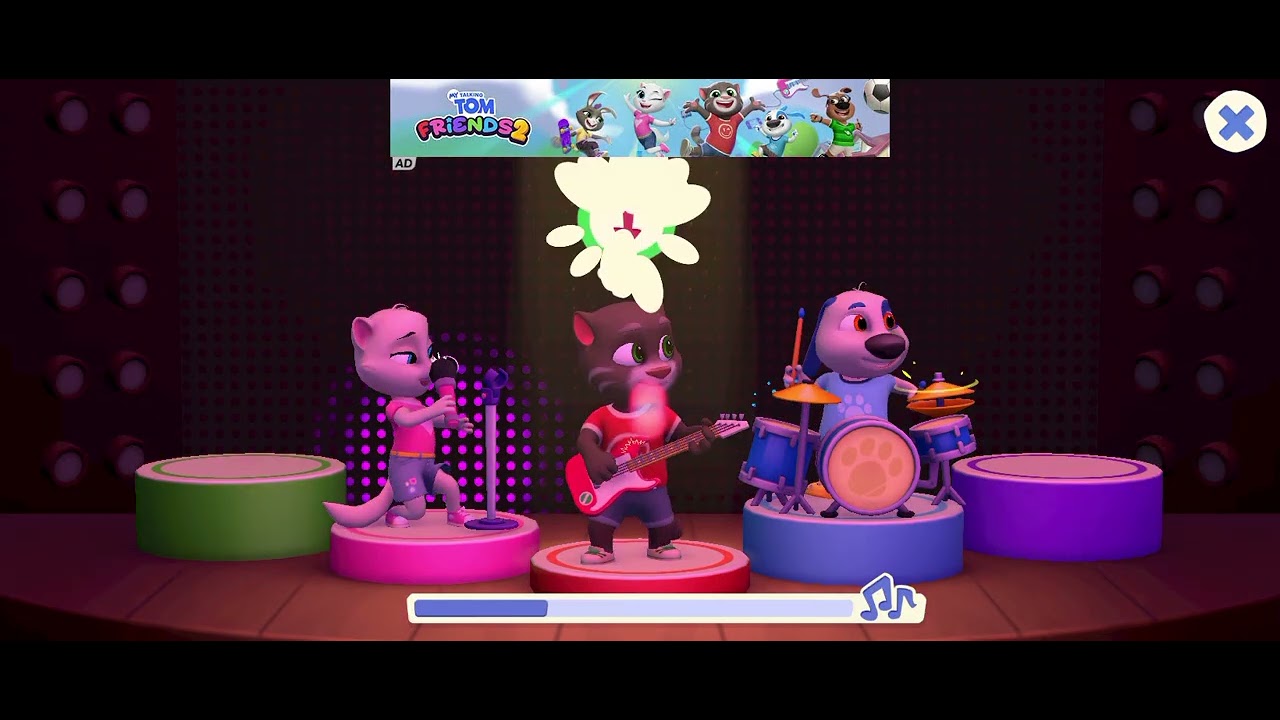 Talking Tom & friends jam session