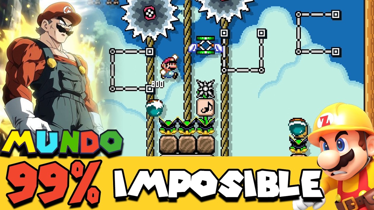 Aprovechando los ERRORES de los 99% IMPOSIBLES 🤯 | SUPER MUNDO 99% IMPOSIBLE - SMM2 - ZetaSSJ