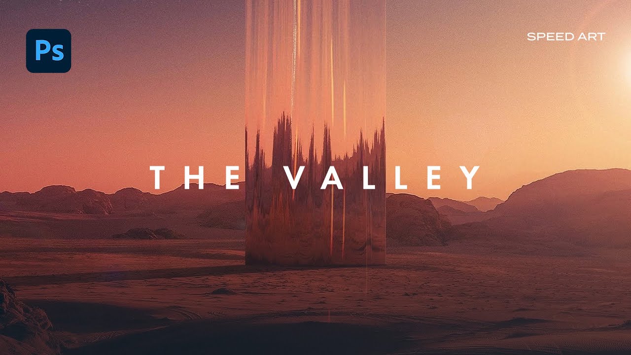 The Valley | Creating a Reflective Tower using Photoshop | Speed Art