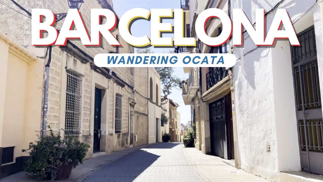Hidden Tranquility: Exploring the Backstreets of Ocata, Barcelona Spain 🌊 4K Walking Tours
