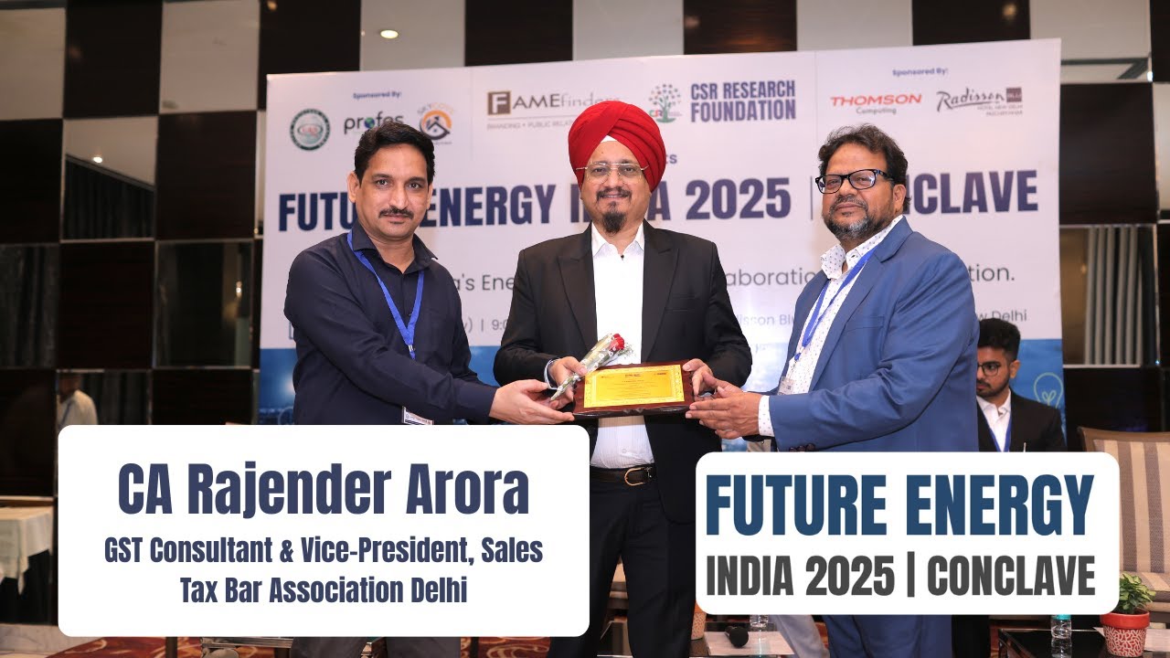 CA Rajendra Arora | Interview | Future Energy India 2025 | Fame Finders | CSR Research Foundation