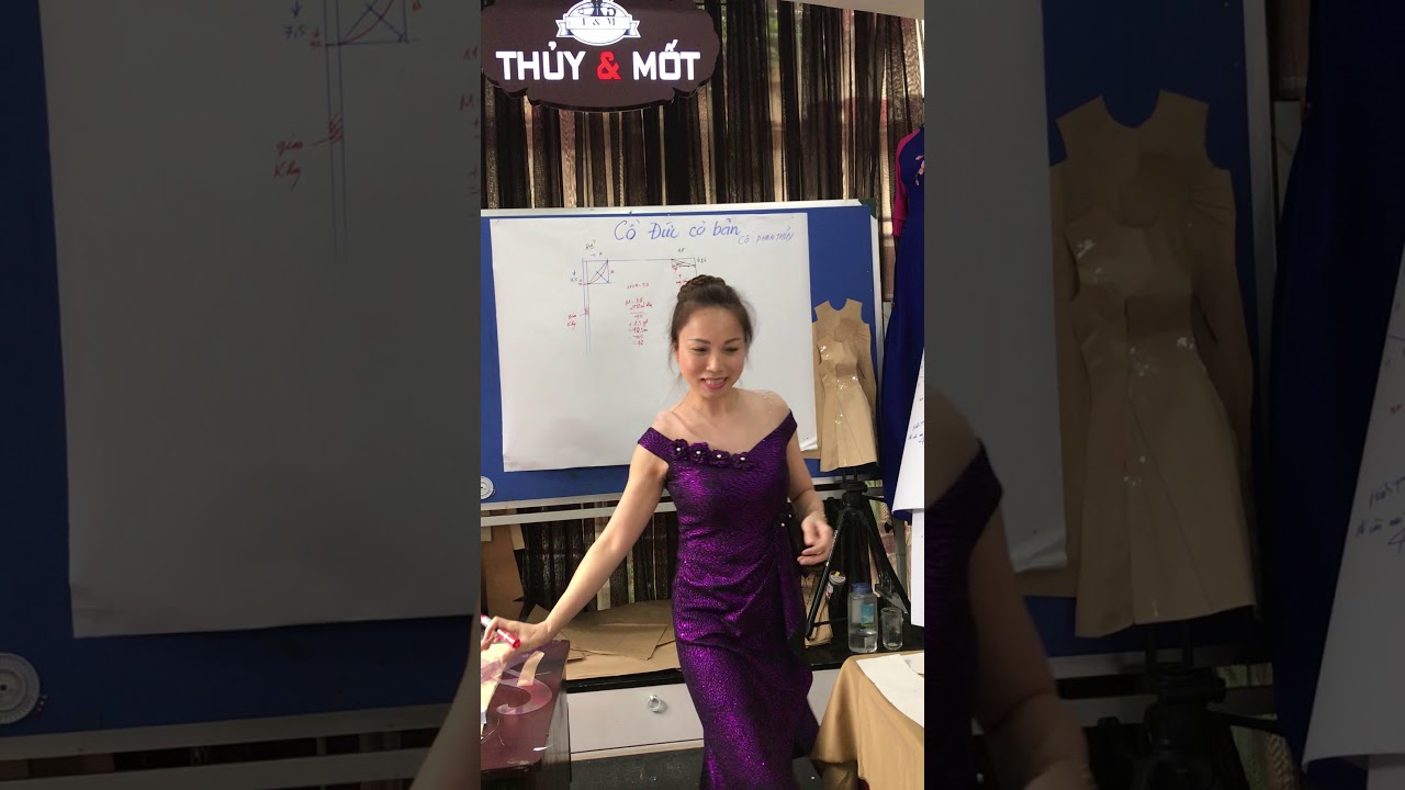 Cách vẽ cổ đức áo sơ mi của cô Phan Thuỷ