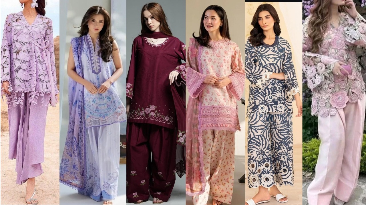 Latest Eid Dress Design |Short Shirt with Different Types of Trouser Designs @a.sfashionworld3351