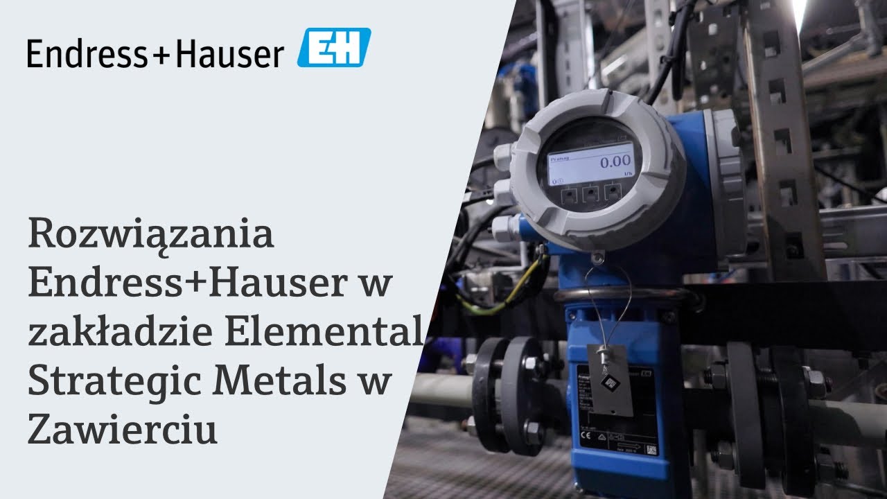 Rozwiązania Endress+Hauser w zakładzie Elemental Strategic Metals w Zawierciu