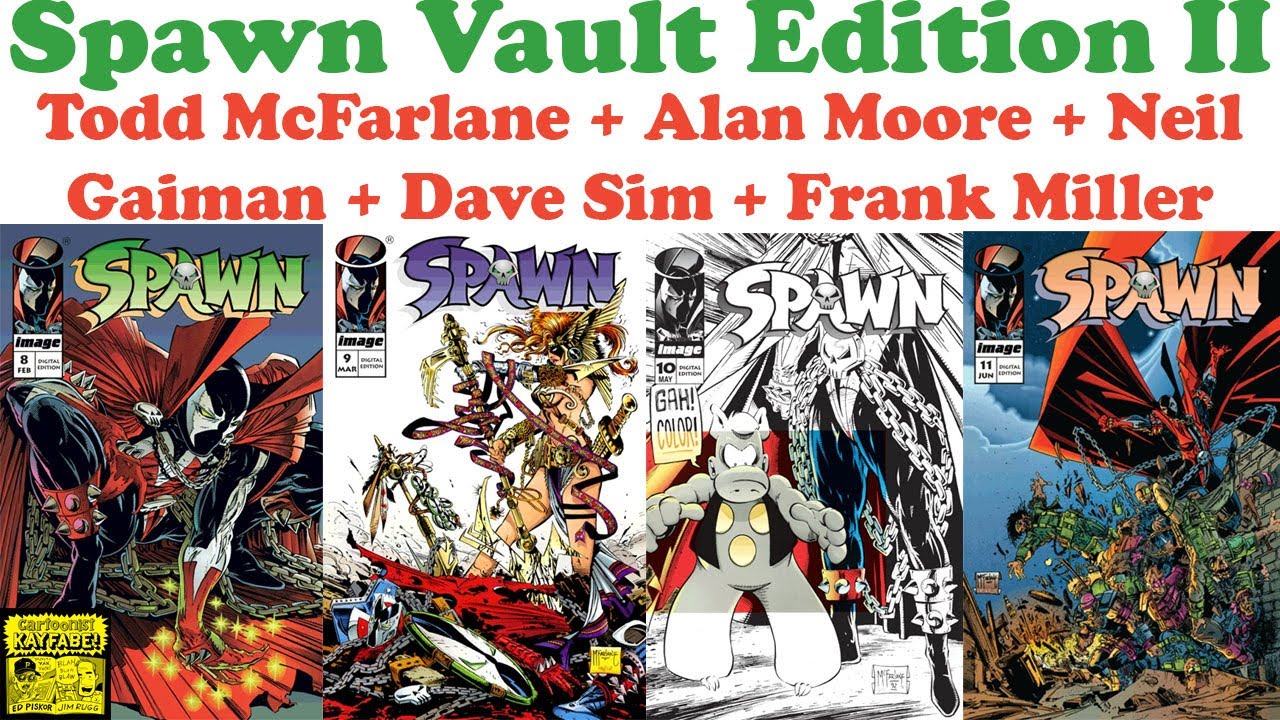 Spawn Vault Edition 2! McFarlane Original Art From Scripts by Alan Moore, Neil Gaiman, Frank Miller!