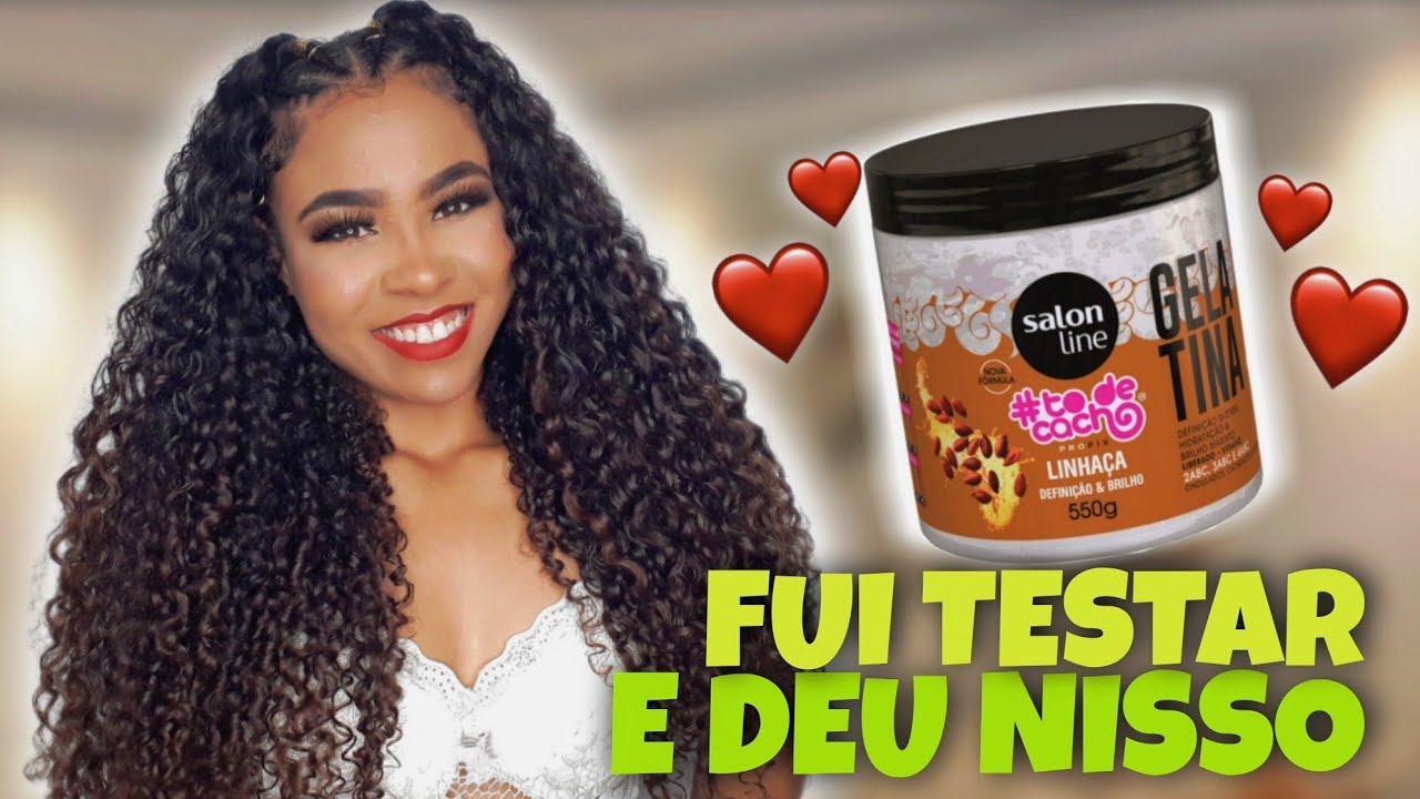 TESTEI A GELATINA DE LINHAÇA DA SALON LINE #salonline