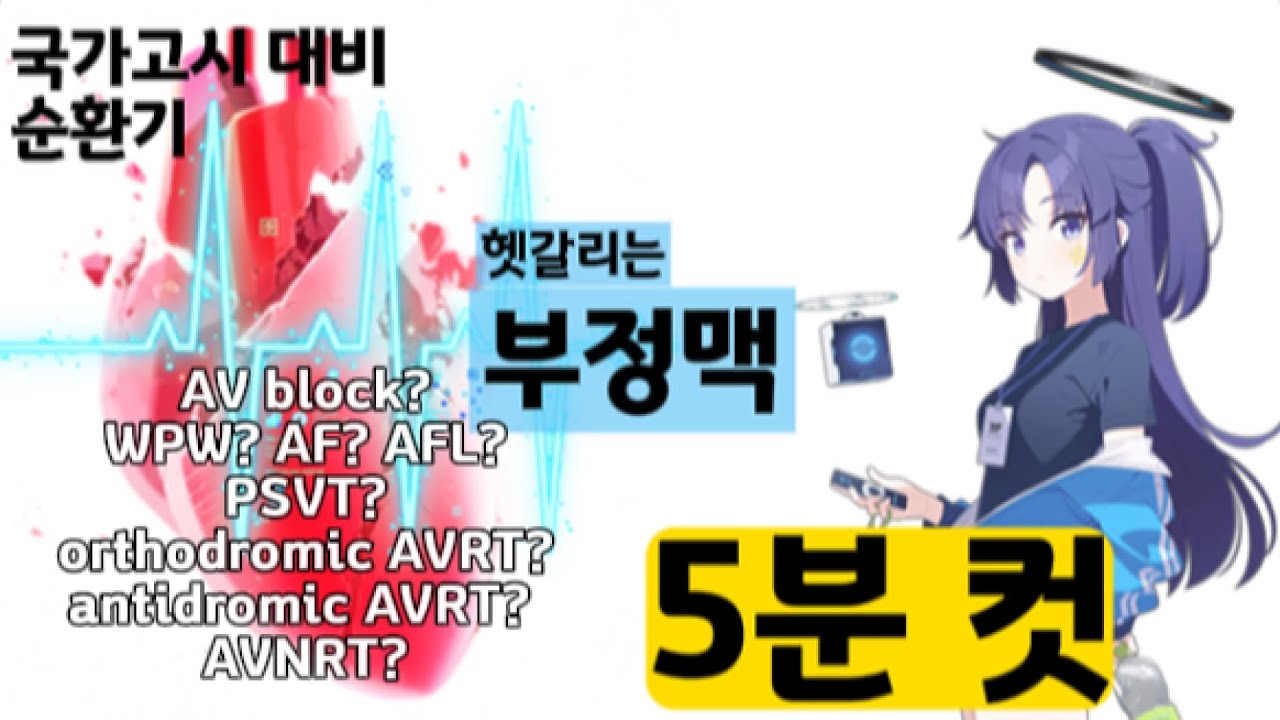 [국시 대비/순환기] 부정맥 5분 컷! (중요 9문항 엄선)