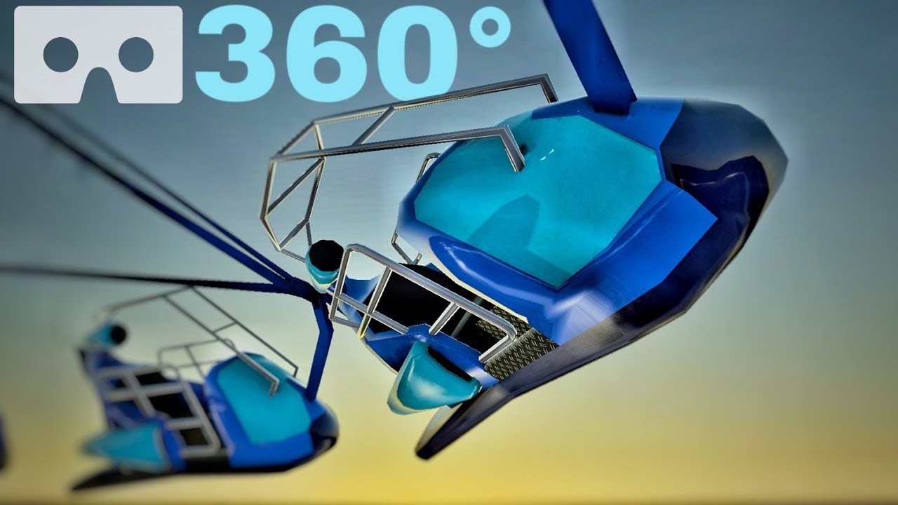 Try not to get dizzy | 360° VR Sky Hawk POV Spinning Flat Ride roller coaster carousel #3DVR360Video