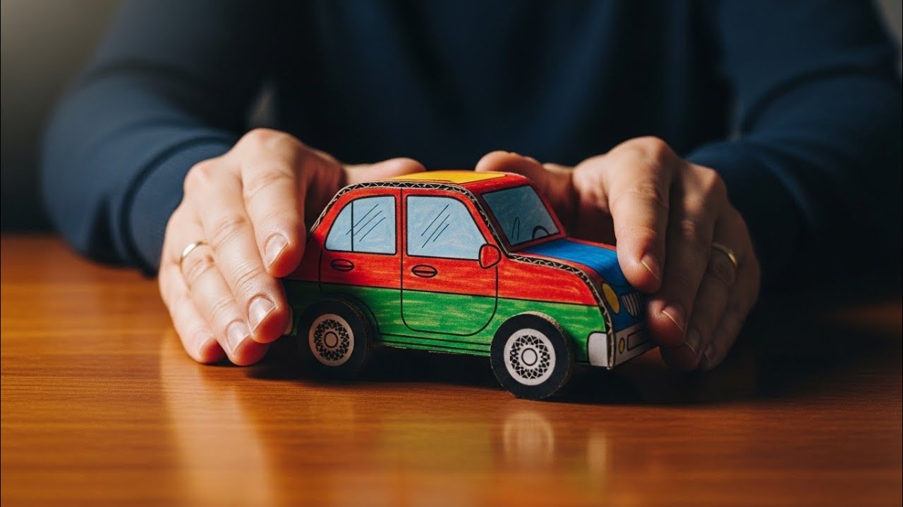 DIY Cardboard Car Build | Handmade Toy Car Craft