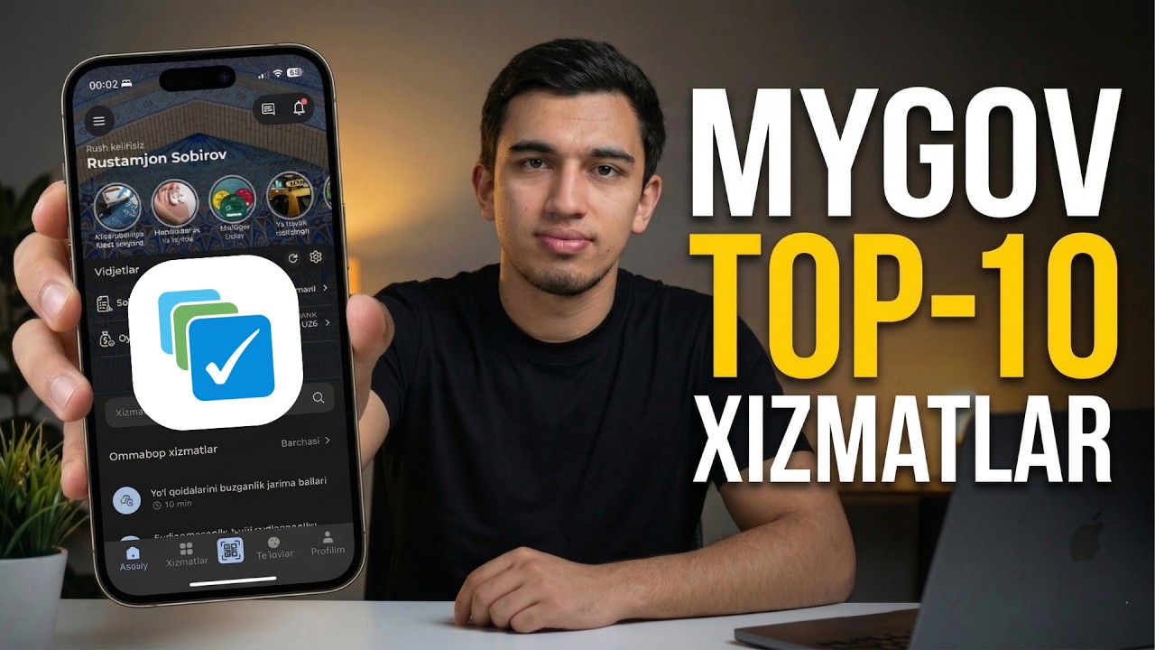 MyGov ilovasidagi eng ko'p foydalanilgan TOP-10 xizmatlar (с русскими субтитрами)