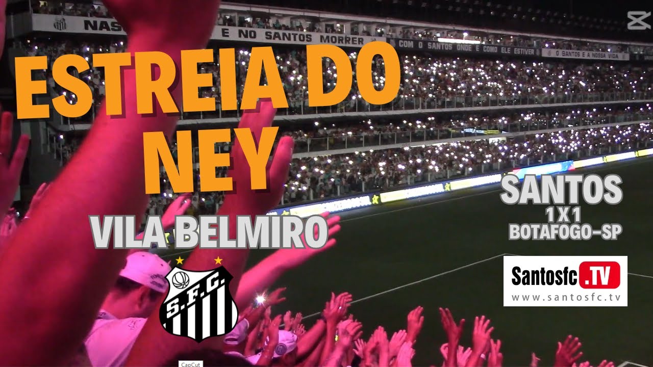 Estreia do NEYMAR na Vila Belmiro - o que a TV não mostrou. SANTOS 1 X 1 botafogo-SP