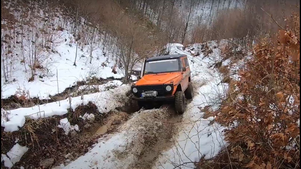 MERCEDES G CLASS  VS JEEP CHEROKEE XJ  WINTER - OFF ROAD - VLAŠIĆ  BOSNIA  AND HERZEGOVINA
