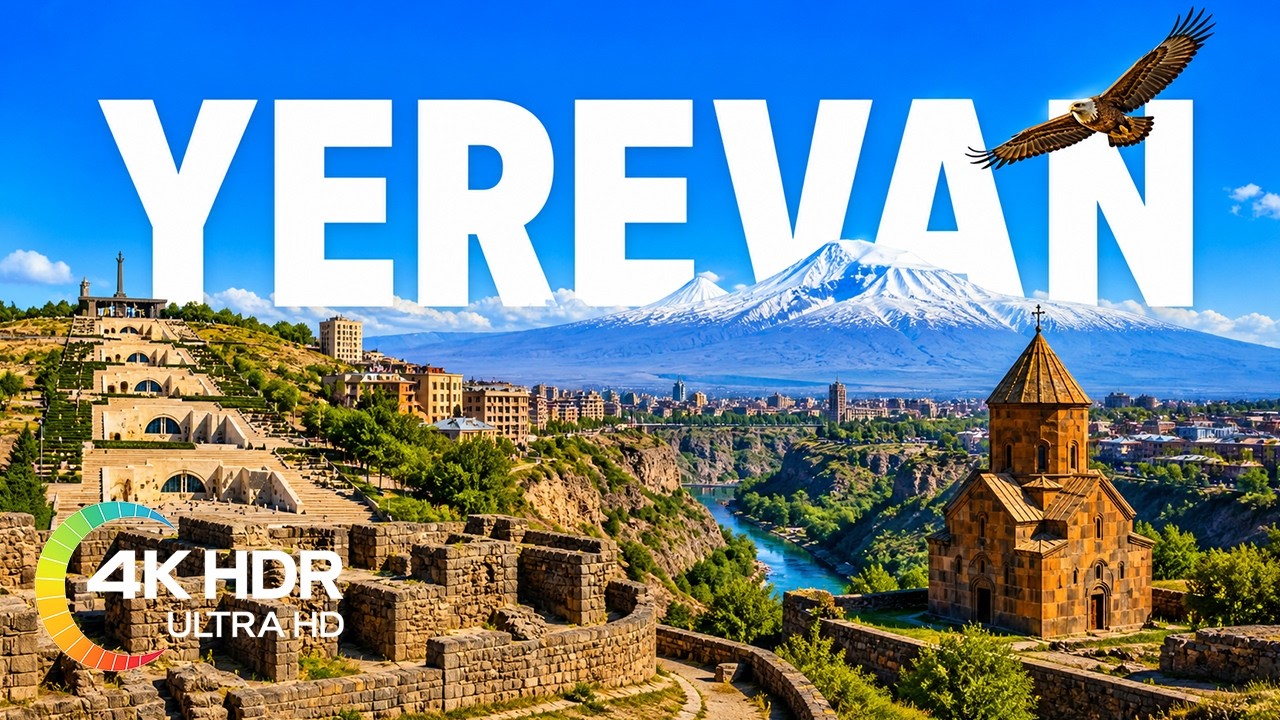 Watch YEREVAN, Capital of Armenia (No Loops) in 4K Video Ultra HD with Relaxing Music
