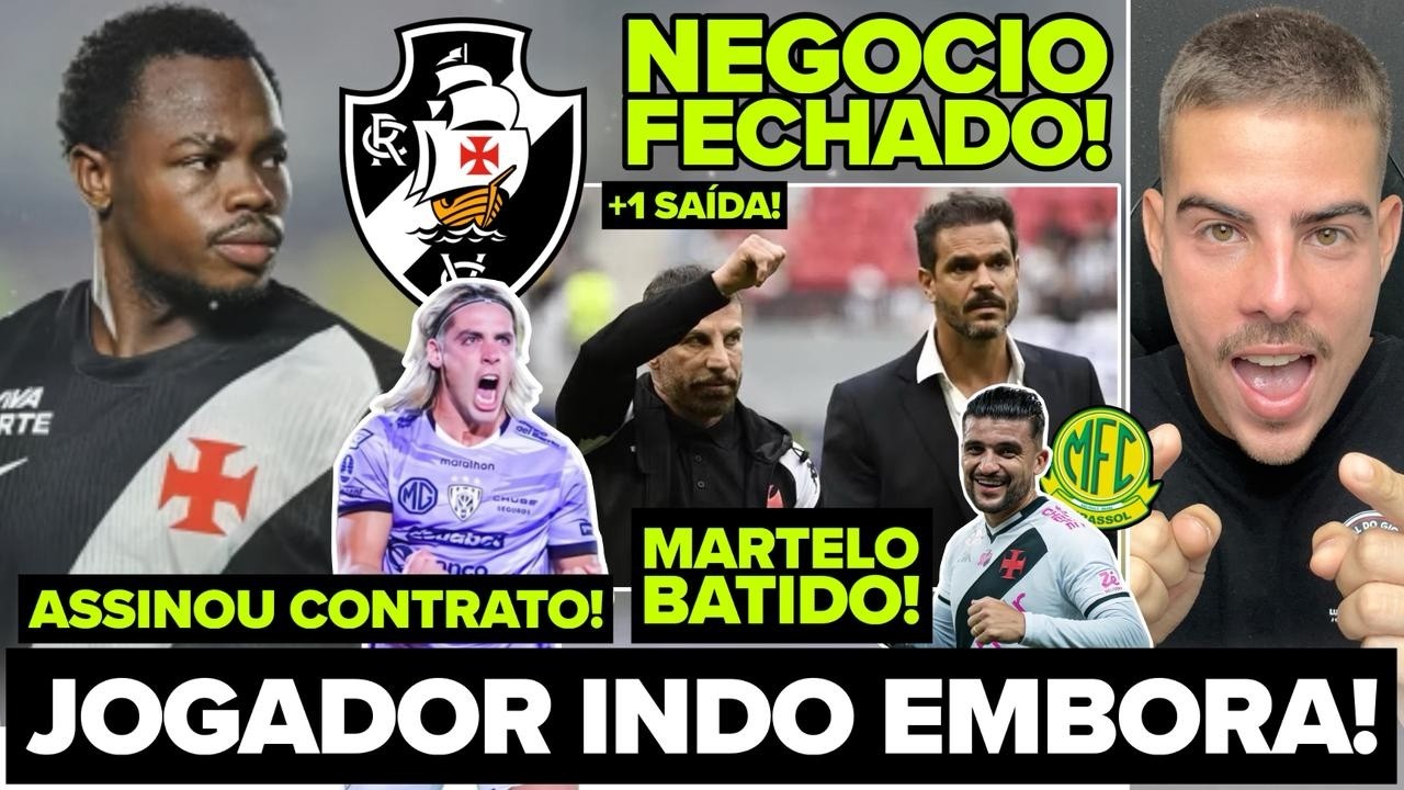 MAIS UM JOGADOR INDO EMBORA DO VASCO! CONTRATO ASSINADO! SPINELLI É DO VASCÃO! ANDRES GOMES BRILHOU!